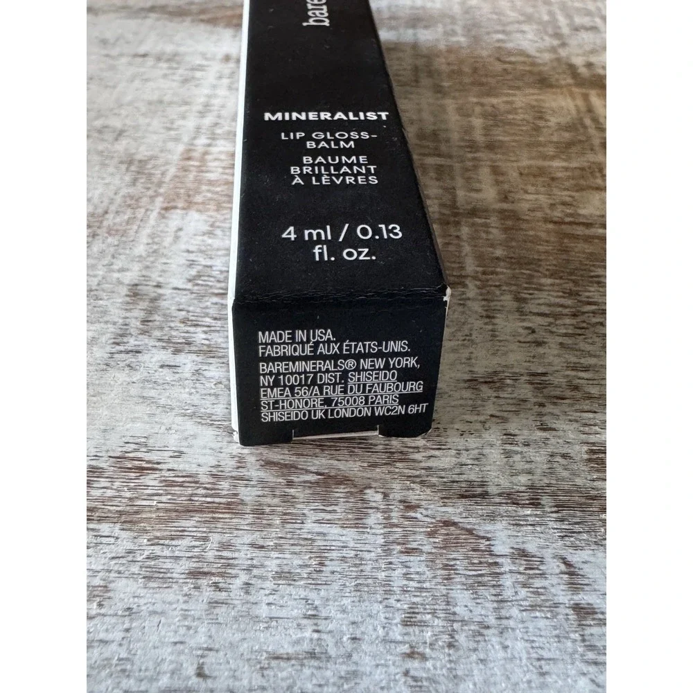bareMinerals Mineralist‎ Gloss - Balm INGENUITY Full Size 4ml NEW